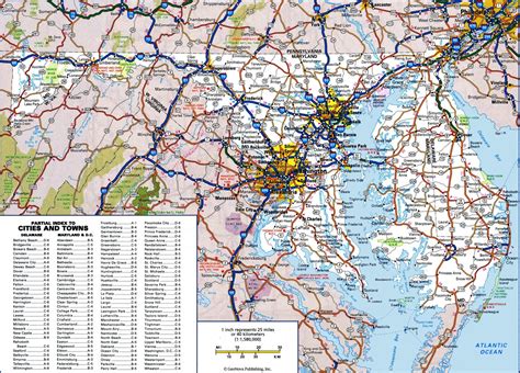 Maryland (MD) Road & Highway Map (Free & Printable)