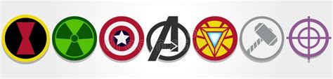 Avengers symbols editorial photo. Illustration of ironman - 115578886