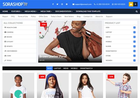 SoraShop Blogger Template | High Quality Free Blogger Templates