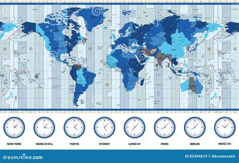 World Time Zone Map 2023