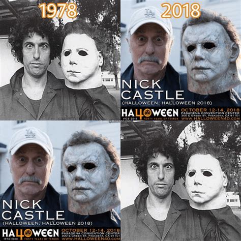 [Image] Nick Castle Recreates 1978 Behind the Scenes Photo On the Set of 'Halloween' 2018 ...