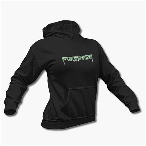 Forbidden Band Hoodie, Forbidden Logo Black Hooded Sweatshirt, Thrash ...