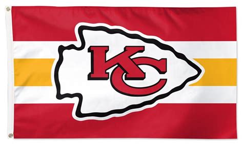 Kansas City Chiefs Flag 3x5 Home Stripe NFL – HeartlandFlags