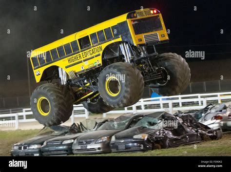 Toronto, Canada. 1st Oct, 2015. A monster truck performs during the Monster Truck Race at the ...