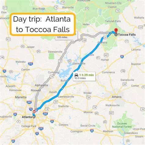 Day trip_ Atlanta to Toccoa Falls Hiking In Georgia, Georgia State ...