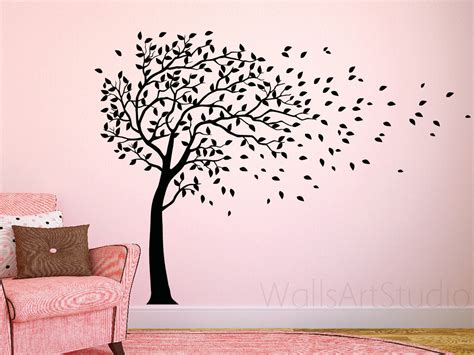 White Tree Wall Decal Large Tree Wall Decal Girls Room - Etsy UK