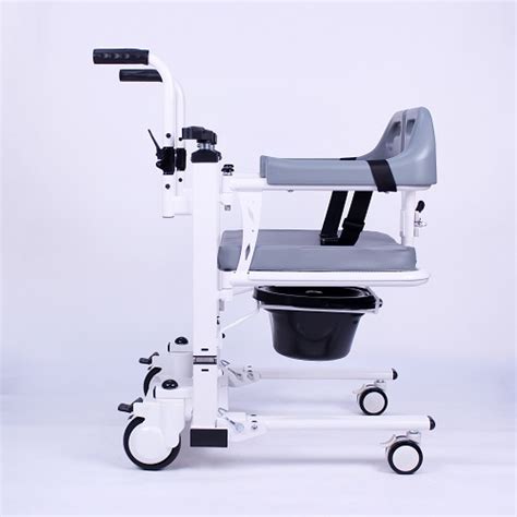 Fast Assemble Patient Lift and Transfer Chair Commode Transport Wheelchair For Bedridden Patient ...