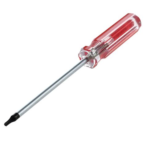 T10 3mm Magnetic Tip Plastic Grip Torx Security Screwdriver Clear Red-in Screwdriver from Tools ...