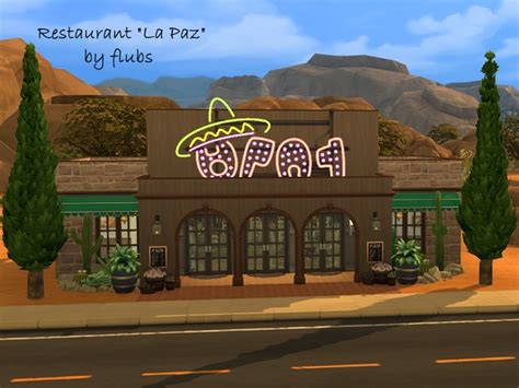 Restaurant la paz no cc by flubs at TSR » Sims 4 Updates