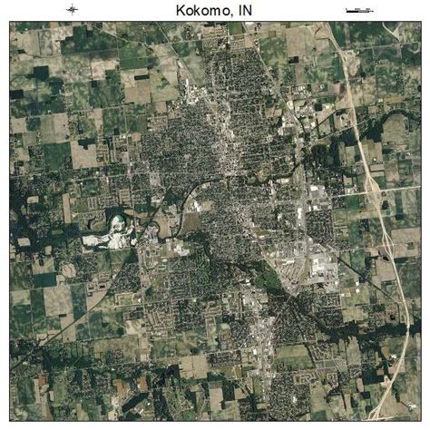 Aerial Photography Map of Kokomo, IN Indiana