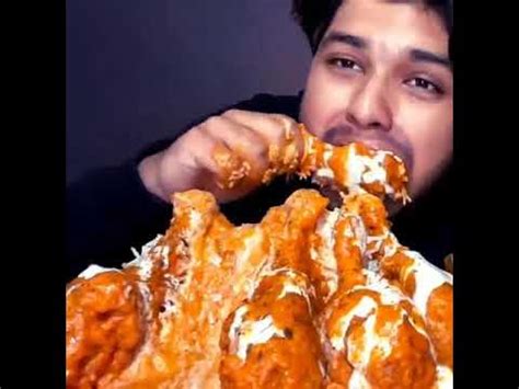 creamy butter chicken leg piece with jeera rice tik tok sound eating short #Asmr #Hangrypiran ...