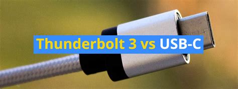 Thunderbolt 3 vs USB-C: What is the difference? - 3D Insider