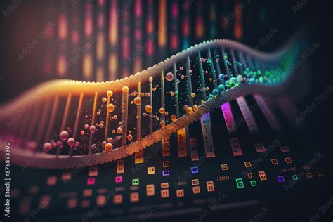 DNA sequence. Generative AI Stock Illustration | Adobe Stock