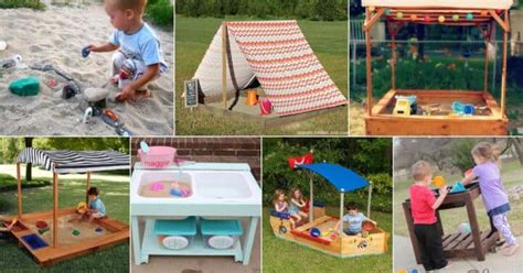 20 Creative DIY Sandbox Ideas - Backyard Activites ideas- Playtivities