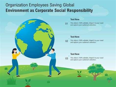 Organization Employees Saving Global Environment As Corporate Social Responsibility ...