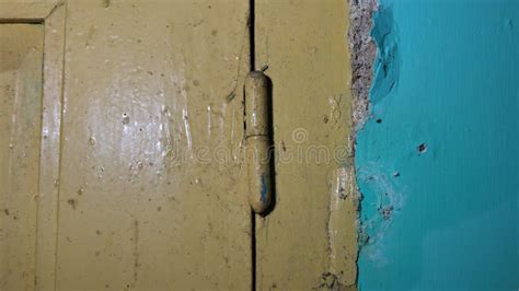 Exposure Image, Old Rust Door Hinges on Wooden Door Stock Image - Image of interior, front ...