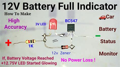 Car Battery Monitor Circuit Diagram