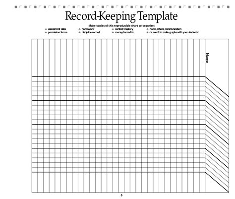 Free Printable Record Keeping Forms