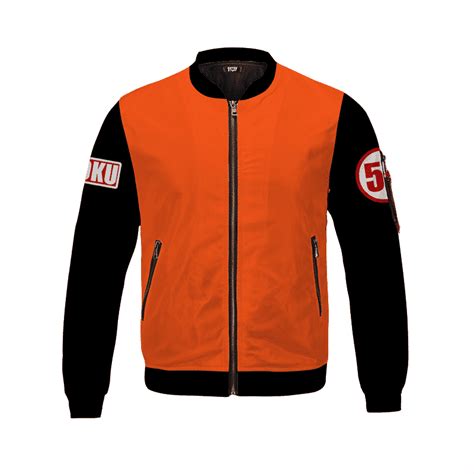 Dragon Ball Z Goku 59 Cool Minimalist Cosplay Bomber Jacket