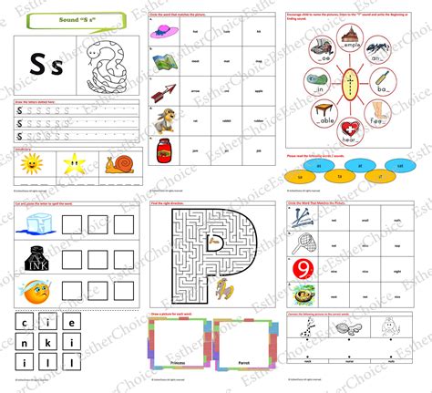 Jolly Phonics Group 1 Activity Worksheets - Etsy