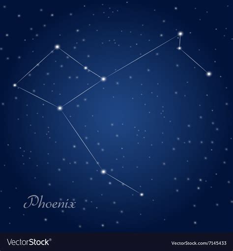 Phoenix constellation Royalty Free Vector Image