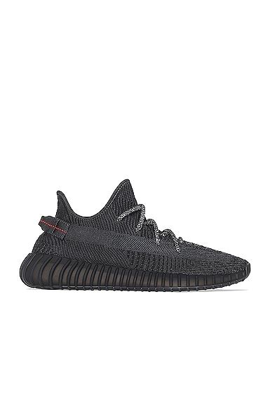 Kanye West x Adidas Originals Yeezy Boost 350 V2 in Static Black | FWRD