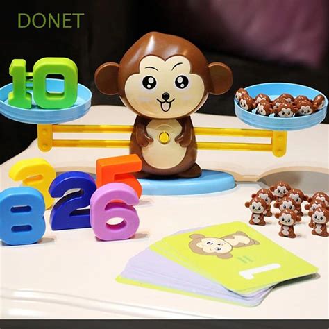 DONET Cartoon Animals Educational Math Toy Smart Monkey Balance Scale Gift | Shopee México