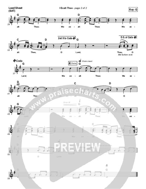 I Exalt Thee Sheet Music PDF (Shane & Shane / The Worship Initiative ...