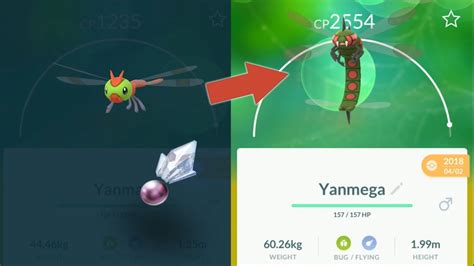 Evolving Yanma into Yanmega - Pokemon Go Gen 4 Evolution - YouTube