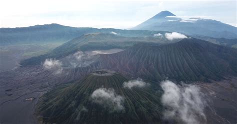 An Aerial Footage of the Volcanoes of East Java, Indonesia · Free Stock ...