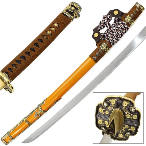 Japanese Tachi Ceremonial Katana Hardened Samurai Sword Func