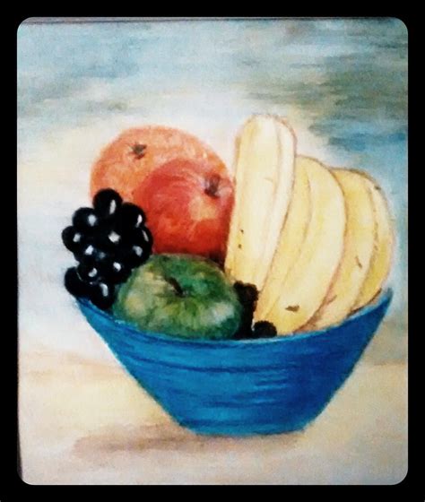 Bowl of Fruit Watercolour Painting | Fruit painting, Watercolor fruit, Fruit artwork