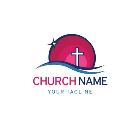 Church Cross Logo with Bcard Template - The Design Love