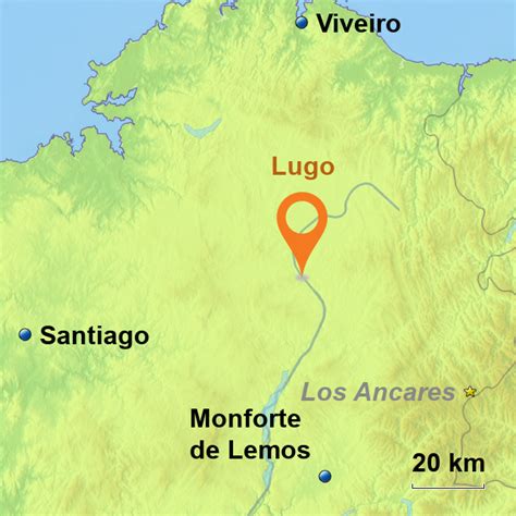 StepMap - Lugo Village - Landkarte für Spain