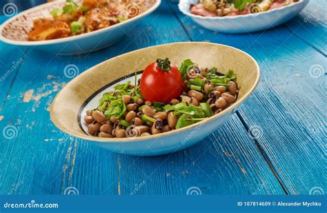 Southern Style Vegan Black Eyed Peas Stock Image - Image of rustic, meal: 107814609