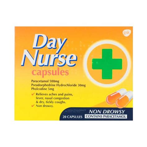 Day Nurse Cold & Flu Capsules 20 Pack | Inish Pharmacy | Ireland