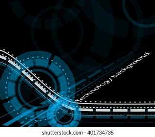 Concept Vector Illustration Technology On Dark Stock Vector (Royalty Free) 401734735 | Shutterstock