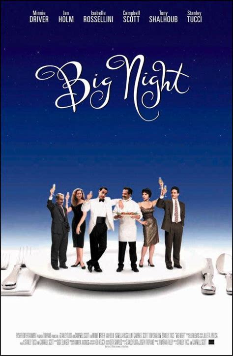 Big Night (Campbell Scott, Stanley Tucci) - CHECK | Big night movie, Big night, Movie posters