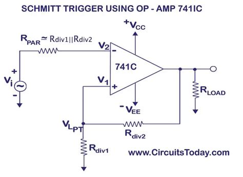 Design Schmitt Trigger Using 741 Op Amp - Harvey Bansta