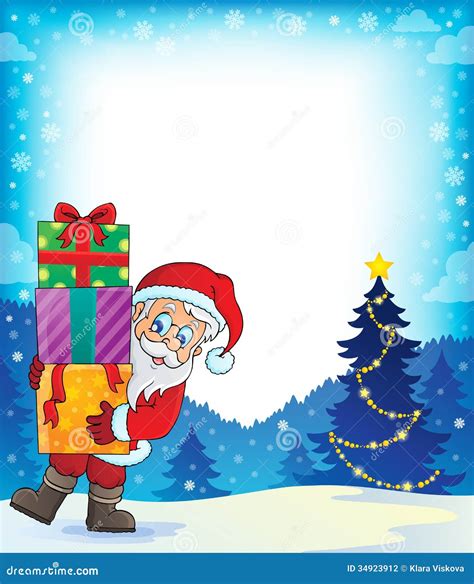 Santa Claus theme image 3 stock vector. Illustration of holiday - 34923912