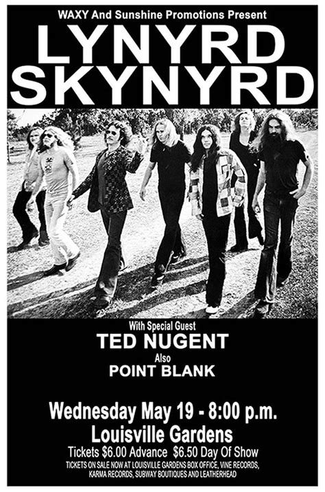 Lynyrd Skynyrd 1976 Louisville in 2020 | Music concert posters, Vintage ...