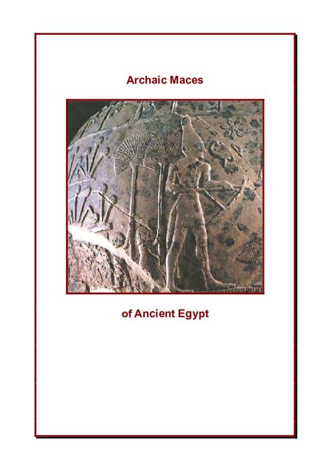 (PDF) Archaic Maces of Ancient Egypt | Diane Leeman - Academia.edu