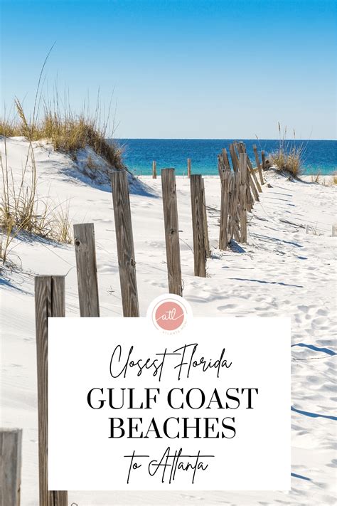 Florida Gulf Coast Beaches Within Driving Distance From Atlanta