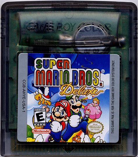 Super Mario Bros. Deluxe (1999) Game Boy Color box cover art - MobyGames