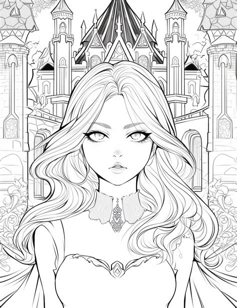 Manga Coloring Book, Fairy Coloring Pages, Adult Coloring Book Pages ...