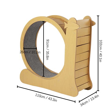 Indoor Cat Training Treadmill Kitty Running Running Cat Exercise Wheel ...