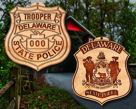 Delaware State Police Badge or Patch Ornament