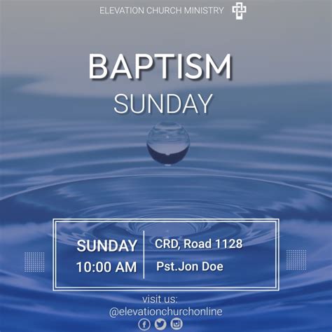 BAPTISM SERVICE (7) Template | PosterMyWall