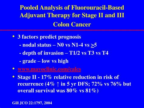 PPT - Adjuvant Chemotherapy for Colorectal Cancer PowerPoint ...