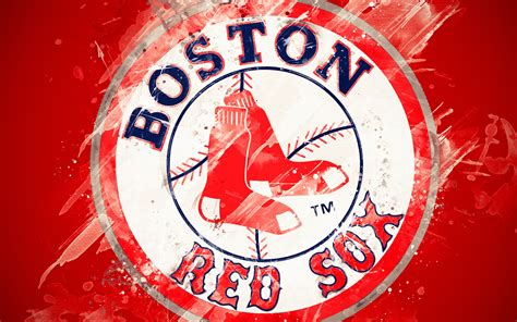 Baseball, Logo, MLB, Boston Red Sox, 4K HD Wallpaper